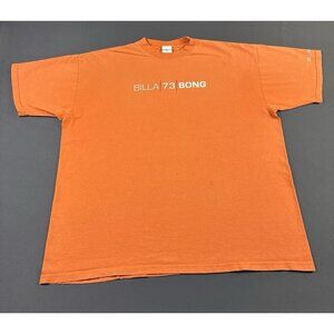 Rare Vintage Billabong 73 Surf Skate Streetwear Orange XL Shirt Hype Swim